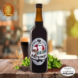 Bresjnev : bière noire stout par la brasserie Kinn Bryggeri
