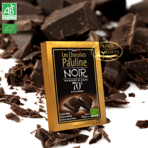 Chocolat noir bio 70% cacao