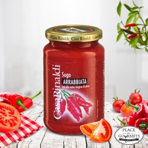 Sauce tomate Arrabiata à l'huile d'olive extra vierge par Casa Rinaldi