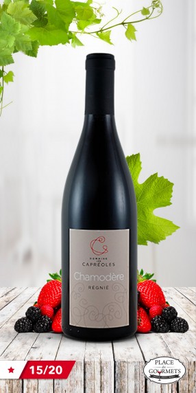 Chamodère du Domaine Les Capréoles, vin rouge Régnié 2017